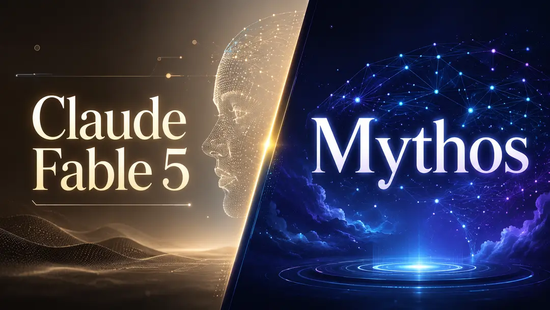 Claude Fable 5 og Mythos, Anthropic og Trump konflikt, AI-modeller sammenlignet visuelt.