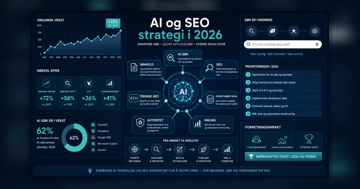 SEO-strategi: Slik bygger du organisk synlighet i 2026